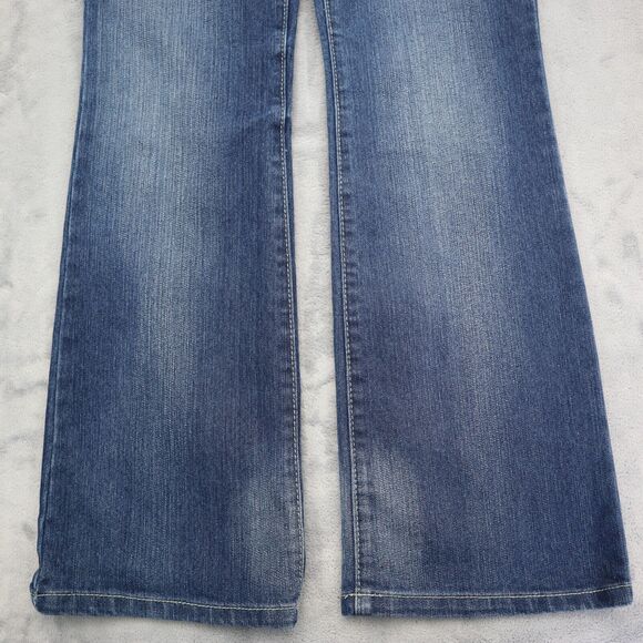 Grane Pants Womens 5 Blue Selma Low Rise Curvy Boot Zip Dark Wash Denim Jeans - Picture 11 of 16